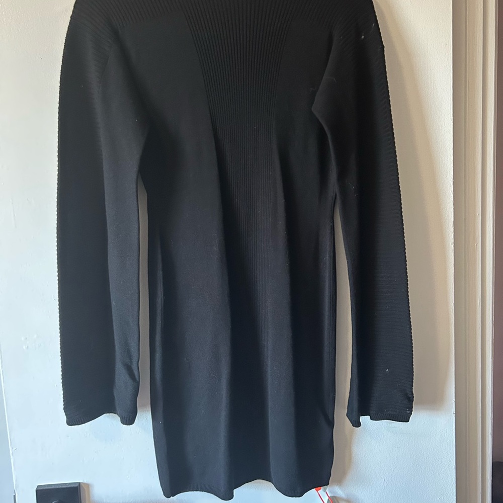 Off-White Black Ribbed Top